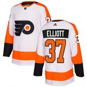 Wholesale Cheap Adidas Flyers #37 Brian Elliott White Road Authentic Stitched NHL Jersey