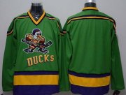 Wholesale Cheap Ducks Blank Green CCM Throwback Stitched NHL Jersey