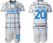 Wholesale Cheap Men 2020-2021 club Inter milan away 20 white Soccer Jerseys