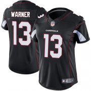Wholesale Cheap Nike Cardinals #13 Kurt Warner Black Alternate Women's Stitched NFL Vapor Untouchable Limited Jersey