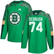 Wholesale Cheap Adidas Bruins #74 Jake DeBrusk adidas Green St. Patrick's Day Authentic Practice Stitched NHL Jersey