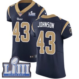 Wholesale Cheap Nike Rams #43 John Johnson Navy Blue Team Color Super Bowl LIII Bound Men\'s Stitched NFL Vapor Untouchable Elite Jersey