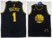 Wholesale Cheap Golden State Warriors #1 Ognjen Kuzmic Black Precious Metals Fashion Stitched NBA Jersey
