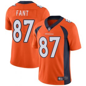 Wholesale Cheap Nike Broncos #87 Noah Fant Orange Team Color Men\'s Stitched NFL Vapor Untouchable Limited Jersey