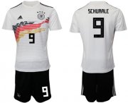 Wholesale Cheap Germany #9 Schurrle White Home Soccer Country Jersey