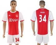 Wholesale Cheap Ajax #34 Nouri Home Soccer Club Jersey