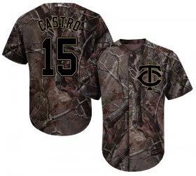Wholesale Cheap Twins #15 Jason Castro Camo Realtree Collection Cool Base Stitched MLB Jersey