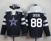 Wholesale Cheap Nike Cowboys #88 Michael Irvin Navy Blue Player Pullover NFL Hoodie