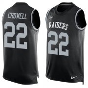 Wholesale Cheap Nike Raiders #22 Isaiah Crowell Black Team Color Men's Stitched NFL Limited Tank Top Jersey