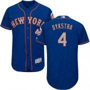 Wholesale Cheap Mets #4 Lenny Dykstra Blue(Grey NO.) Flexbase Authentic Collection Stitched MLB Jersey