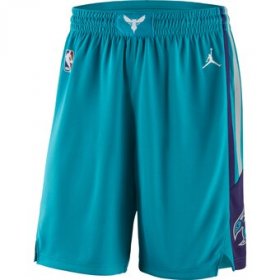 Wholesale Cheap Men\'s Jordan Brand Teal Charlotte Hornets Icon Swingman Basketball Shorts