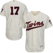 Wholesale Cheap Twins #17 Jose Berrios Cream(Black Strip) Flexbase Authentic Collection Stitched MLB Jersey