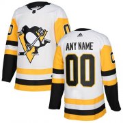 Wholesale Cheap Men's Adidas Penguins Personalized Authentic White Road NHL Jersey