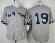 Wholesale Cheap Yankees #19 Masahiro Tanaka Grey Stitched MLB Jersey