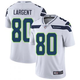 Wholesale Cheap Nike Seahawks #80 Steve Largent White Men\'s Stitched NFL Vapor Untouchable Limited Jersey