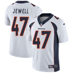 Wholesale Cheap Nike Broncos #47 Josey Jewell White Men\'s Stitched NFL Vapor Untouchable Limited Jersey