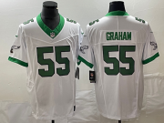 Wholesale Cheap Men's Philadelphia Eagles #55 Brandon Graham White 2023 F.U.S.E. Vapor Untouchable Stitched Football Jersey