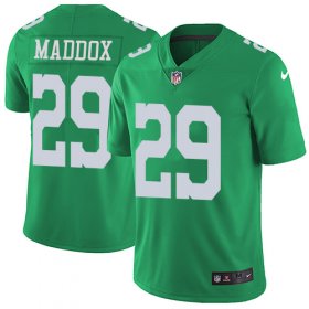 Wholesale Cheap Nike Eagles #29 Avonte Maddox Green Men\'s Stitched NFL Limited Rush Jersey