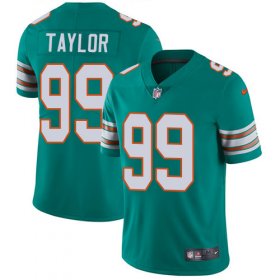 Wholesale Cheap Nike Dolphins #99 Jason Taylor Aqua Green Alternate Men\'s Stitched NFL Vapor Untouchable Limited Jersey