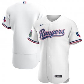 Wholesale Cheap Texas Rangers Men\'s Nike White Home 2020 Authentic Team MLB Jersey