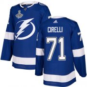 Cheap Adidas Lightning #71 Anthony Cirelli Blue Home Authentic Youth 2020 Stanley Cup Champions Stitched NHL Jersey