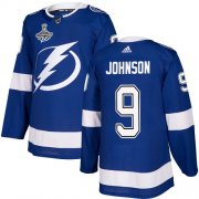 Cheap Adidas Lightning #9 Tyler Johnson Blue Home Authentic Youth 2020 Stanley Cup Champions Stitched NHL Jersey