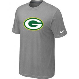Wholesale Cheap Green Bay Packers Sideline Legend Authentic Logo Dri-FIT Nike NFL T-Shirt Light Grey