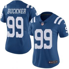 Wholesale Cheap Nike Colts #99 DeForest Buckner Royal Blue Women\'s Stitched NFL Limited Rush Jersey