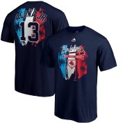 Wholesale Cheap Atlanta Braves #13 Ronald Acuna Jr. Majestic Big & Tall 2019 Spring Training Name & Number T-Shirt Navy