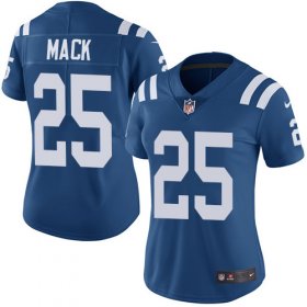 Wholesale Cheap Nike Colts #25 Marlon Mack Royal Blue Team Color Women\'s Stitched NFL Vapor Untouchable Limited Jersey