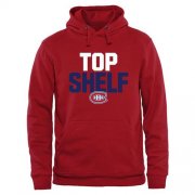 Wholesale Cheap Montreal Canadiens Top Shelf Pullover Hoodie Red