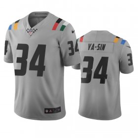 Wholesale Cheap Indianapolis Colts #34 Rock Ya-Sin Gray Vapor Limited City Edition NFL Jersey