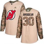 Wholesale Cheap Adidas Devils #30 Martin Brodeur Camo Authentic 2017 Veterans Day Stitched Youth NHL Jersey