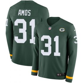 Wholesale Cheap Nike Packers #31 Adrian Amos Green Team Color Men\'s Stitched NFL Limited Therma Long Sleeve Jersey