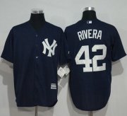 Wholesale Cheap Yankees #42 Mariano Rivera Navy Blue New Cool Base Stitched MLB Jersey