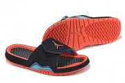 Wholesale Cheap Women's Jordan Hydro 7 Shoes Black/red-blue