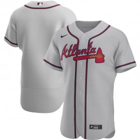 Wholesale Cheap Atlanta Braves Men\'s Nike Gray Road 2020 Authentic Official MLB Team Jersey