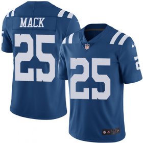 Wholesale Cheap Nike Colts #25 Marlon Mack Royal Blue Men\'s Stitched NFL Limited Rush Jersey