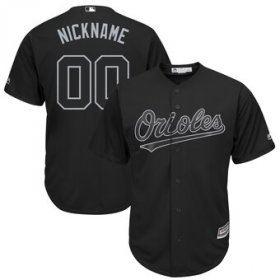 Wholesale Cheap Baltimore Orioles Majestic 2019 Players\' Weekend Cool Base Roster Custom Black Jersey