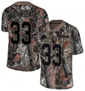 Wholesale Cheap Nike Lions #33 Kerryon Johnson Camo Men\'s Stitched NFL Limited Rush Realtree Jersey