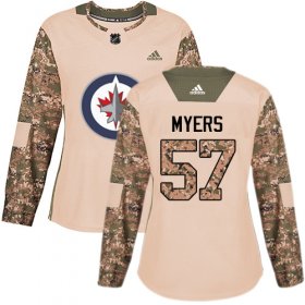 Wholesale Cheap Adidas Jets #57 Tyler Myers Camo Authentic 2017 Veterans Day Women\'s Stitched NHL Jersey