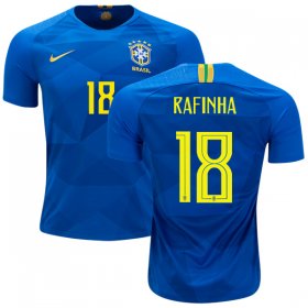 Wholesale Cheap Brazil #18 Rafinha Away Kid Soccer Country Jersey