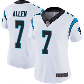 Wholesale Cheap Nike Panthers #7 Kyle Allen White Women\'s Stitched NFL Vapor Untouchable Limited Jersey