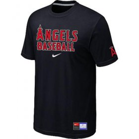 Wholesale Cheap Los Angeles Angels Nike Short Sleeve Practice MLB T-Shirt Black