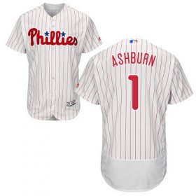 Wholesale Cheap Phillies #1 Richie Ashburn White(Red Strip) Flexbase Authentic Collection Stitched MLB Jersey
