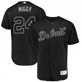 Wholesale Cheap Detroit Tigers #24 Miguel Cabrera Miggy Majestic 2019 Players\' Weekend Flex Base Authentic Player Jersey Black