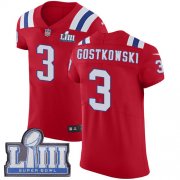 Wholesale Cheap Nike Patriots #3 Stephen Gostkowski Red Alternate Super Bowl LIII Bound Men's Stitched NFL Vapor Untouchable Elite Jersey