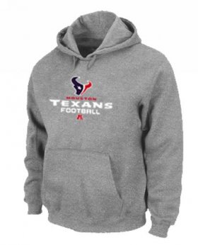 Wholesale Cheap Houston Texans Critical Victory Pullover Hoodie Grey