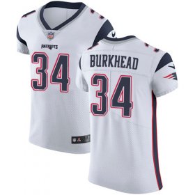 Wholesale Cheap Nike Patriots #34 Rex Burkhead White Men\'s Stitched NFL Vapor Untouchable Elite Jersey