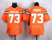 Wholesale Cheap Nike Browns #73 Joe Thomas Orange Alternate Men's Stitched NFL New Elite Jersey